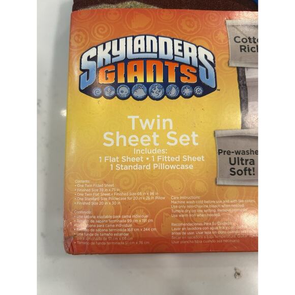 Skylanders Giants Twin Size Sheet Set - NEW - still in package. - Picture 7 of 10